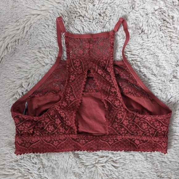 2/$25 Aerie Lace Halter Bralette - Picture 6 of 7